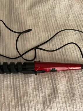Red Spiral Hair Waver Curler - Unbranded